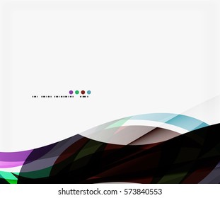 Smooth elegant wave vector background
