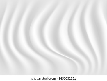 Smooth elegant white silk or satin cloth texture background. Luxurious background design.vector Illustration.