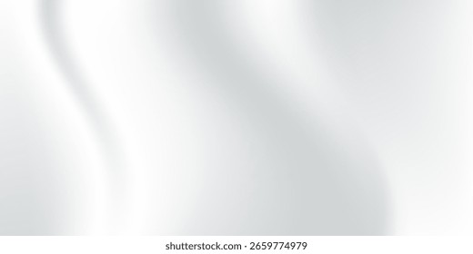 Suave y elegante textura de tela de lujo de seda blanca o satén puede usar como fondo. Hermoso fondo textil de cortinas de seda blanca. Textura de envoltura de plástico blanco. Onda suave del paño. Pliegues de satén. Vector