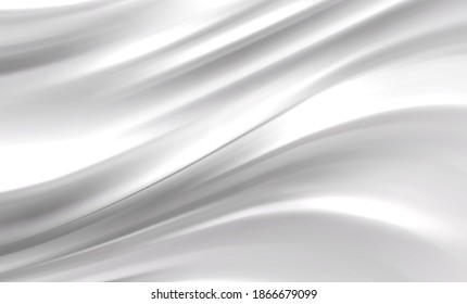 Smooth elegant white silk texture abstract background. Luxurious background design