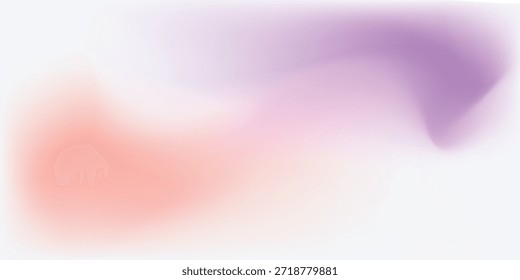 Un fondo abstracto suave y etéreo con un suave gradiente de suaves colores rosa y púrpura sutiles, que se mezclan a la perfección entre sí con un efecto borroso de ensueño.