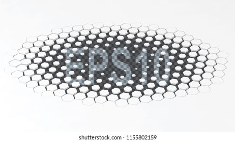 smooth fade from small hexagons to big hexagons. 3d style vector illustration. suitable for any banner, ad, technology and abstract themes.