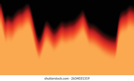 Smooth fiery orange and red blend fading into black background. Ideal for creative digital design and modern visual projects.