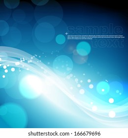Smooth Flow and Bright Lights Background