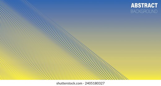 Smooth flow of wavy shape with gradient vector abstract background, dark blue design curve line energy motion, relaxing music sound or technology.