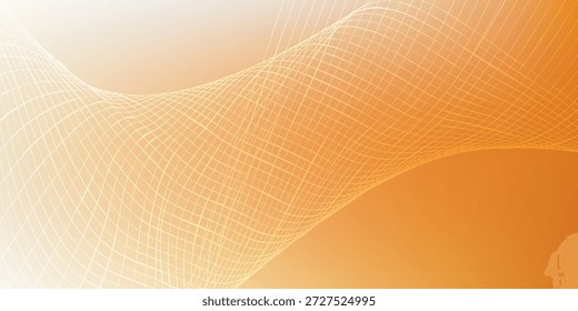 Um plano de fundo abstrato suave e fluido, com tons alaranjados e um delicado padrão ondulado.