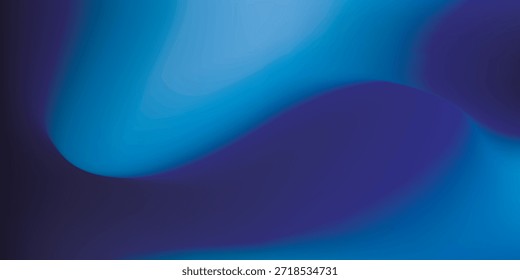 Um plano de fundo abstrato suave e fluente com gradientes de azul profundo e roxo vibrante, criando uma sensação de profundidade e movimento.