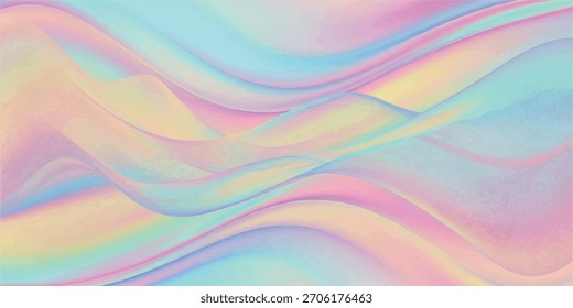 A smooth, flowing abstract background with pastel colors creating a gentle, wavy effect.