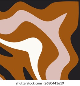 Um suave fluido fundo de arte líquida abstrata em tons quentes da terra evocando o movimento orgânico e uma sensação de calma.