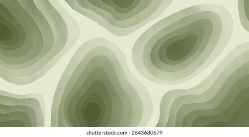 Smooth flowing abstract with strong green center and pale edges. Modern composition of movement and growth.