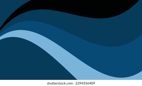 Smooth Flowing Blue Wave Background