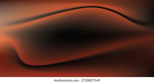 Una textura suave y fluida de la tela con un gradiente de naranja cálido a negro profundo, creando una sensación de profundidad y movimiento.