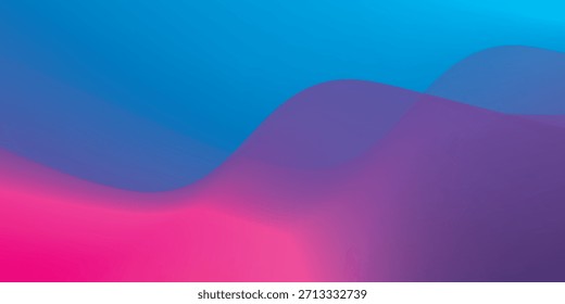 Un gradiente suave y fluido de vibrantes colores azul, púrpura y rosa que crean un fondo abstracto y moderno.