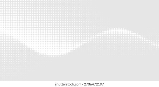 Fondo de textura de onda abstracta de semitono gris fluido suave con puntos degradados suaves, diseño minimalista elegante perfecto para diseños modernos, marca corporativa, imágenes de estilo digital limpias