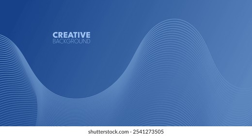 Un fondo abstracto suave, fluido y azul claro con Formas curvas.