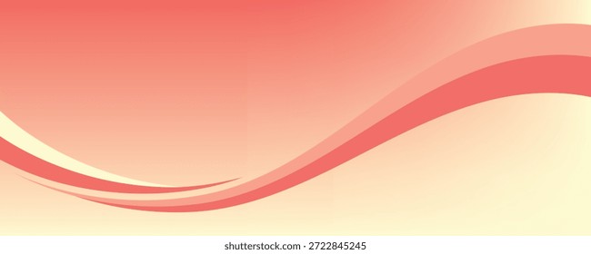 Ondas de pêssego e creme fluidas