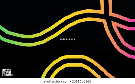 Smooth flowing shapes and vibrant colors in a fluid design, vector design eps 10, design for business, social media, web banner, creativity, and digital presentations background