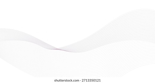 Líneas de semitono de puntos de onda fluidos suaves degradado azul púrpura rosa dinámico aislado en transparente