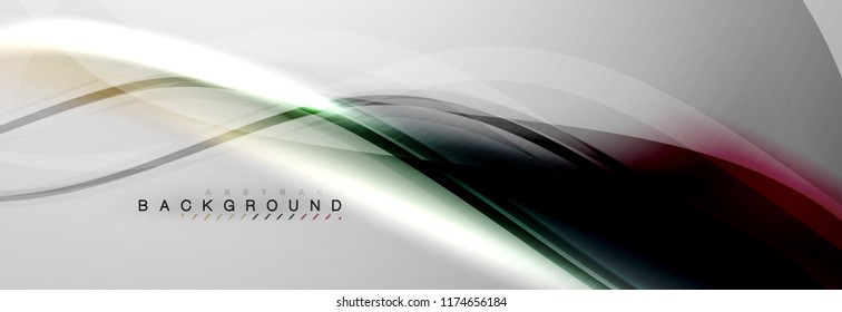 Fondo del concepto de movimiento de onda suave, ilustración vectorial