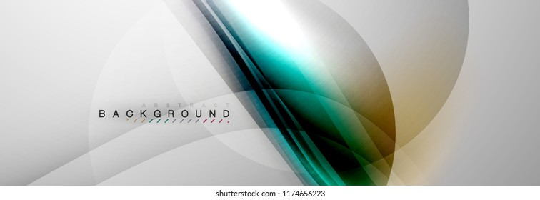 Fondo del concepto de movimiento de onda suave, ilustración vectorial
