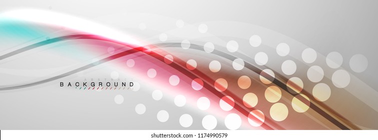 Fondo del concepto de movimiento de onda suave, ilustración vectorial