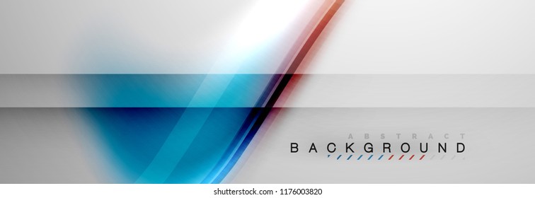 Smooth flowing wave motion concept background, vector illustration