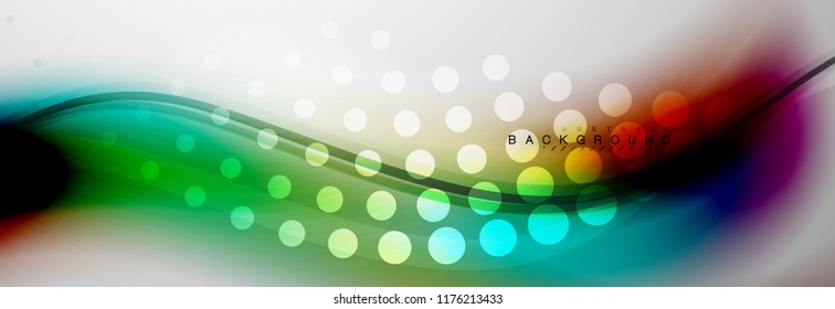 Fondo del concepto de movimiento de onda suave, ilustración vectorial