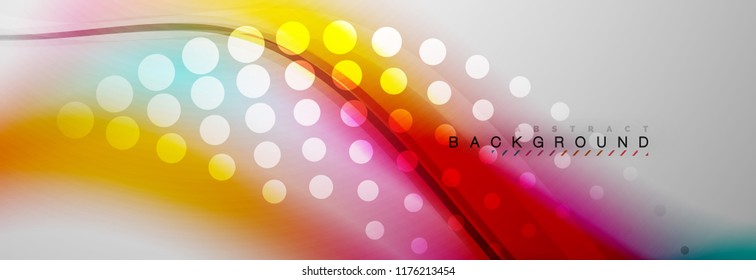Fondo del concepto de movimiento de onda suave, ilustración vectorial