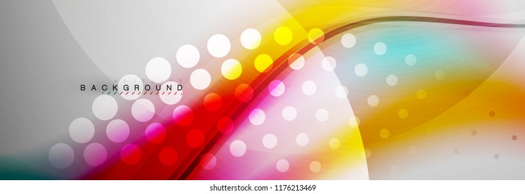 Fondo del concepto de movimiento de onda suave, ilustración vectorial