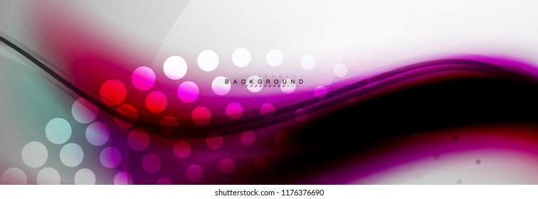 Fondo del concepto de movimiento de onda suave, ilustración vectorial
