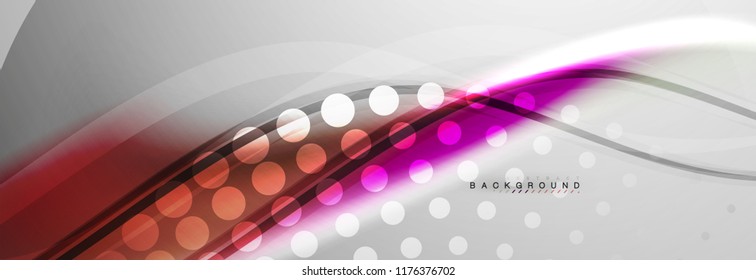 Fondo del concepto de movimiento de onda suave, ilustración vectorial