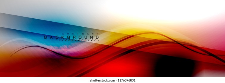 Fondo del concepto de movimiento de onda suave, ilustración vectorial
