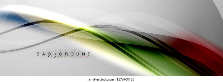 Fondo del concepto de movimiento de onda suave, ilustración vectorial