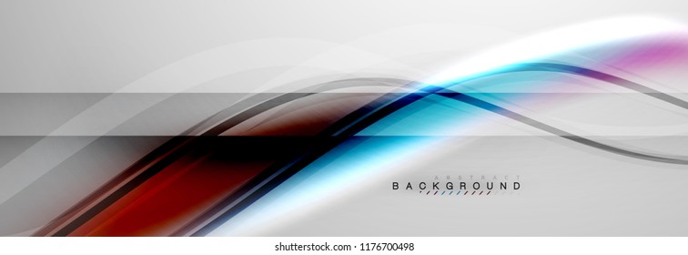 Fondo del concepto de movimiento de onda suave, ilustración vectorial