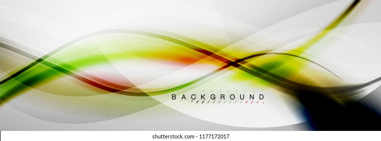 Fondo del concepto de movimiento de onda suave, ilustración vectorial