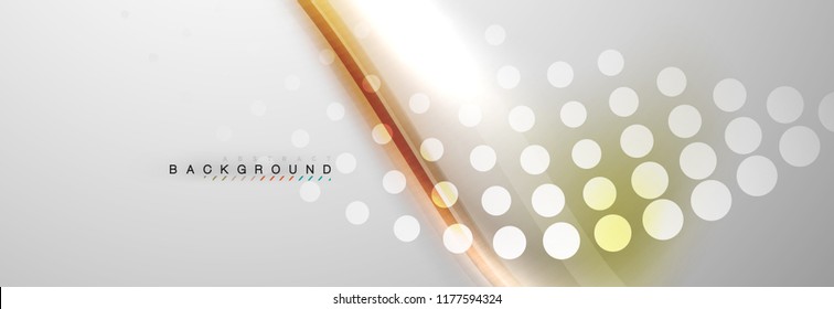 Smooth flowing wave motion concept background, vector illustration