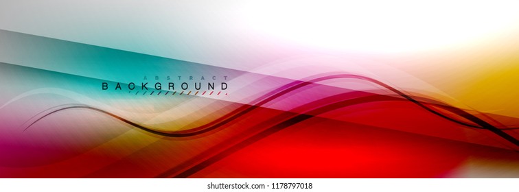Fondo del concepto de movimiento de onda suave, ilustración vectorial
