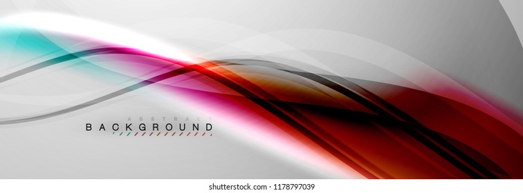 Fondo del concepto de movimiento de onda suave, ilustración vectorial