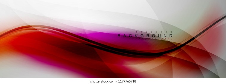 Fondo del concepto de movimiento de onda suave, ilustración vectorial