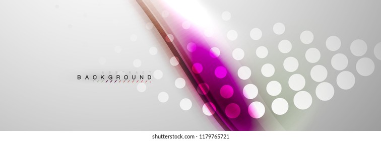 Smooth flowing wave motion concept background, vector illustration