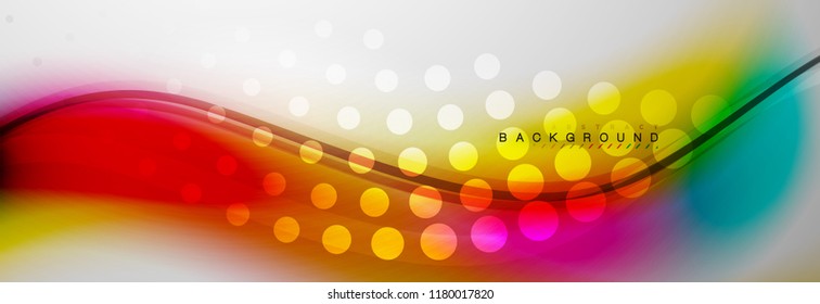 Fondo del concepto de movimiento de onda suave, ilustración vectorial