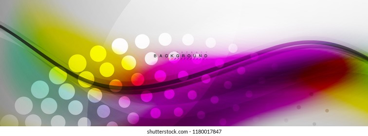Fondo del concepto de movimiento de onda suave, ilustración vectorial
