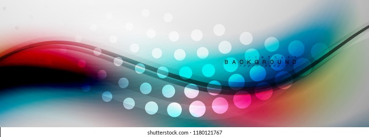 Fondo del concepto de movimiento de onda suave, ilustración vectorial