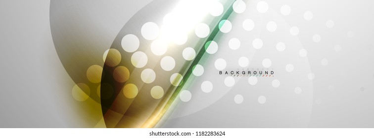 Smooth flowing wave motion concept background, vector illustration