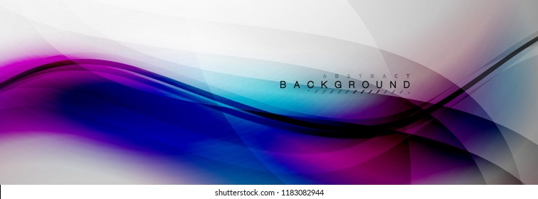Fondo del concepto de movimiento de onda suave, ilustración vectorial