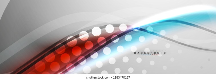 Fondo del concepto de movimiento de onda suave, ilustración vectorial