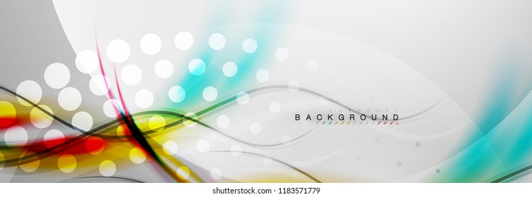 Fondo del concepto de movimiento de onda suave, ilustración vectorial