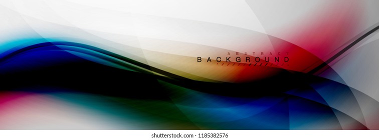 Fondo del concepto de movimiento de onda suave, ilustración vectorial