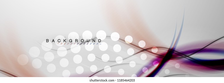 Fondo del concepto de movimiento de onda suave, ilustración vectorial
