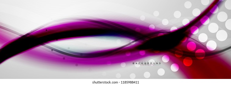 Hellblühender Wellenbewegungskonzept, Hintergrund, Vektorgrafik